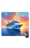 Customized Luxurious Cruise Picture Sublimation Mouse Pad | 8 X 7.5 Inch | Smooth Cloth Surface | Non-Slip Rubber Base | Personalized Mousepad for Laptop & Desktop (F17167)