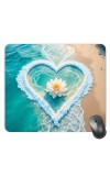 Customized Beautiful Flowers Picture Sublimation Mouse Pad | 8 X 7.5 Inch | Smooth Cloth Surface | Non-Slip Rubber Base | Personalized Mousepad for Laptop & Desktop (F17259)