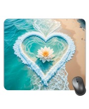 Customized Beautiful Flowers Picture Sublimation Mouse Pad | 8 X 7.5 Inch | Smooth Cloth Surface | Non-Slip Rubber Base | Personalized Mousepad for Laptop & Desktop (F17259)