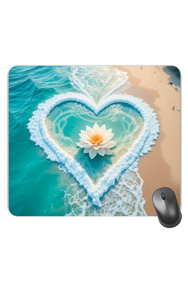 Customized Beautiful Flowers Picture Sublimation Mouse Pad | 8 X 7.5 Inch | Smooth Cloth Surface | Non-Slip Rubber Base | Personalized Mousepad for Laptop & Desktop (F17259)