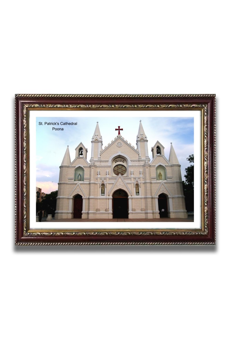 St. Patrick Church Photo Frame, Beautiful Elegant Framed Wall Art of Iconic Cathedral