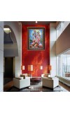 Lord Rama, Sita, and Hanuman Digital Print Photo 6.7x8.7 inches - Vibrant Religious Wall Art for Home or Office Decor.