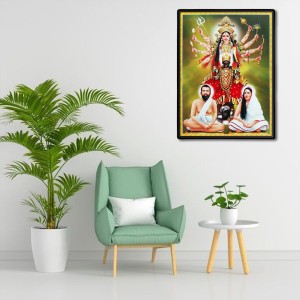 Kali Ma Ramakrishna Paramahansa and Sarada Ma Laminated Photo - 9x11 Inches, Divine Blessings for Home & Office and Temple Decoration Kali Ma Ramakrishna Paramahansa and Sarada Ma Laminated Photo - 9x11 Inches, Divine Blessings for Home & Office and Temple Decoration