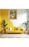 Krishna Yashoda Digital Print Photo 8.7x10.7 inches (I6029) - Vibrant Religious Wall Art for Home or Office Decor.