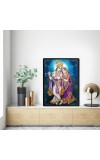 Radha Krishna Laminated Photo - 11x13 Inches, Divine Blessings for Home & Office and Temple Decoration