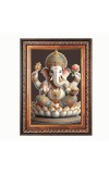 Sri Ganesh Color Photo 10x14 Inch - Vibrant Religious Wall Art for Home or Office Decor.