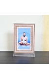 HiTechMart Sri Sri Ramkrishna Dev Acrylic Photo Frame, Hindu God Idol Picture for Home, Office and Mandir, Decorative Frame for Pooja and Gifting