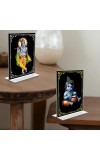 Sri Krishna Acrylic T-Style Photo Stand, Compact and Stylish Spiritual Display, easily change 2 photos (Pack of 1)