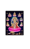 AshtaLakshmi Laminated Photo - 5x7 Inches, Divine Blessings for Home & Office and Temple Decoration