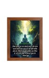 Buddha & Famous Quote Brown Frame, 10x14InchesInspirational Wall Art for Office, Home DecorIdeal Spiritual Gift