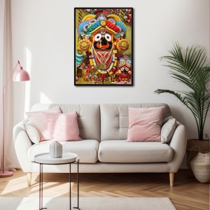 Sri Jagannath Laminated Photo - 13x15 Inches, Divine Blessings for Home & Office and Temple Decoration