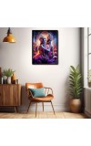 Radha Krishna Laminated Photo - 5x7 Inches, Divine Blessings for Home & Office and Temple Decoration