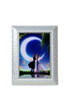 Hitech Sales White beautiful designing Photo Frame for Desk or Shelf & Home, Office Décor, Room Decoration (MDF, 7 x 9 inch, 1 Photo & Size 5 x 7 inch)