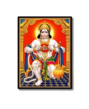 Hanuman Laminated Photo (11x13 Inches Without glass) Divine Blessings for Table and Walls,Home & Office and Temple Decoration