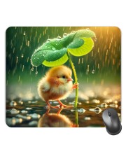 Customized Beautiful Chick Picture Sublimation Mouse Pad | 8 X 7.5 Inch | Smooth Cloth Surface | Non-Slip Rubber Base | Personalized Mousepad for Laptop & Desktop (F17290)
