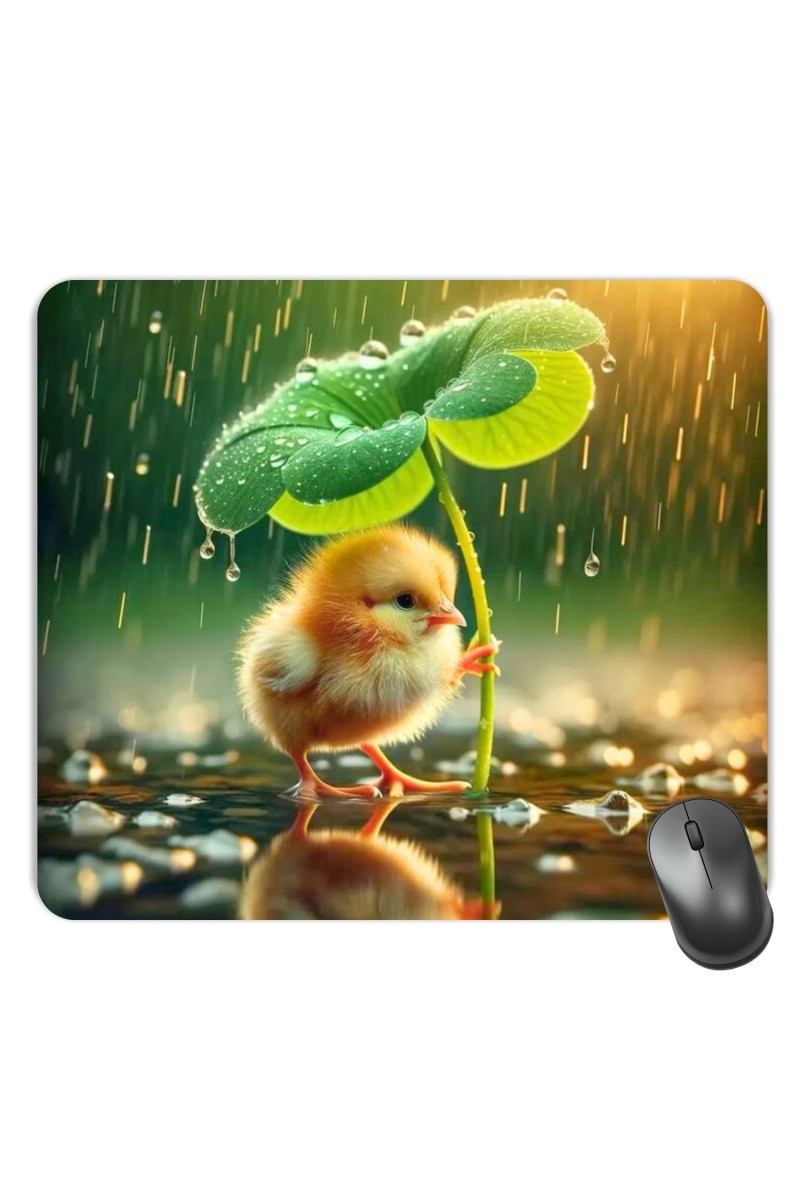 Customized Beautiful Chick Picture Sublimation Mouse Pad | 8 X 7.5 Inch | Smooth Cloth Surface | Non-Slip Rubber Base | Personalized Mousepad for Laptop & Desktop (F17290)