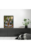 Shiva Laminated Photo - 5x7 Inches, Divine Blessings for Home & Office and Temple Decoration