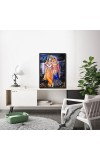 Radha Krishna Laminated Photo - 5x7 Inches, Divine Blessings for Home & Office and Temple Decoration
