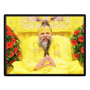 Premanand ji maharaj Laminated Photo (13x15 Inches Without glass) Divine Blessings for Table and Walls,Home & Office and Temple Decoration