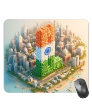 Customized Beautiful India View Picture Sublimation Mouse Pad | 8 X 7.5 Inch | Smooth Cloth Surface | Non-Slip Rubber Base | Personalized Mousepad for Laptop & Desktop (F17388)