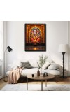 Ganesh Laminated Photo - 5x7 Inches, Divine Blessings for Home & Office and Temple Decoration