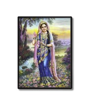 Radha Laminated Photo - 13x15 Inches, Divine Blessings for Home & Office and Temple Decoration