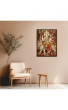 Durga Laminated Photo - 5x7 Inches, Divine Blessings for Home & Office and Temple Decoration