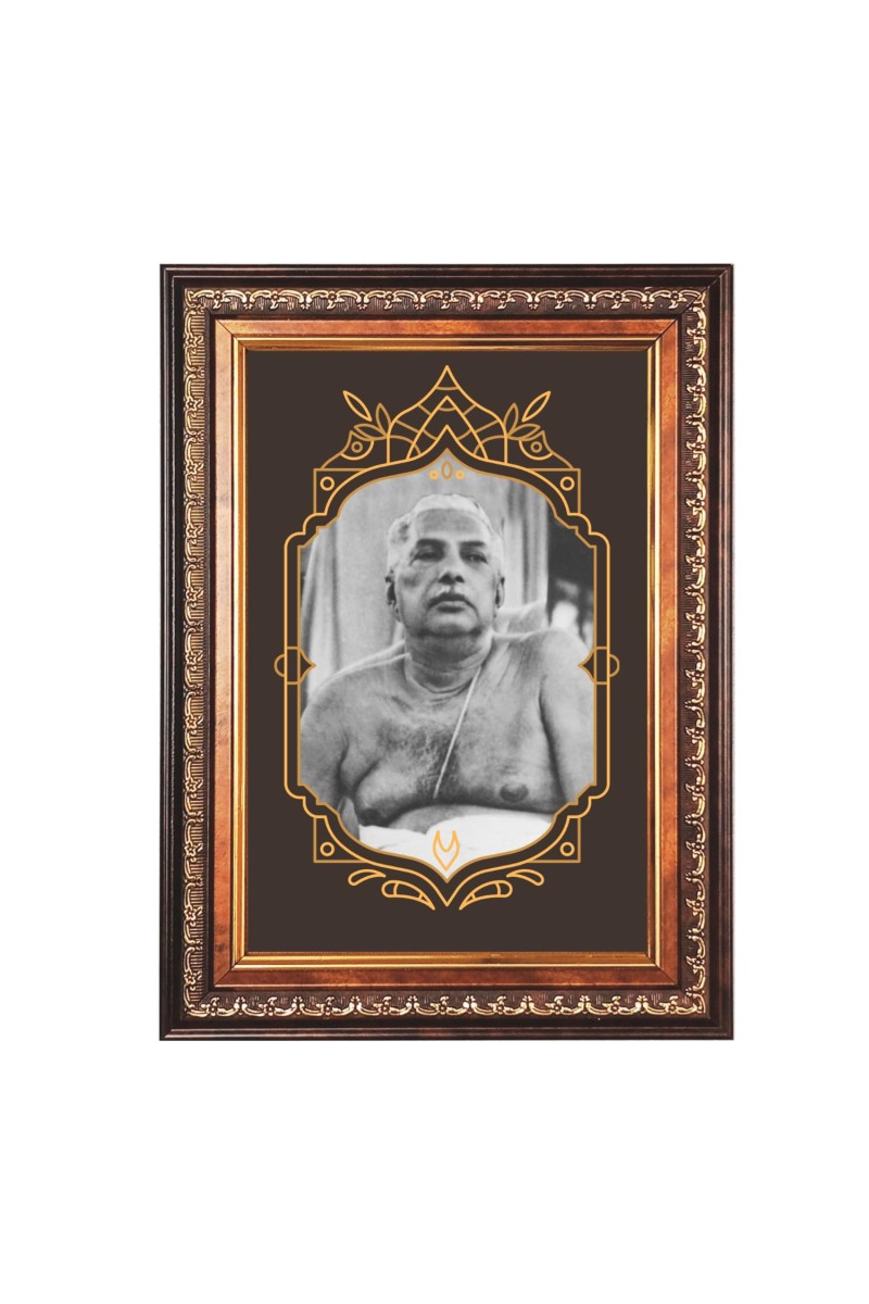 Sri Anukul Chandra Thakur Color Photo 10x14 Inch - Vibrant Religious Wall Art for Home or Office Decor.