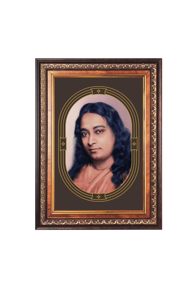 Sri Paramahansa Yogananda Color Photo 10x14 Inch - Vibrant Religious Wall Art for Home or Office Decor.