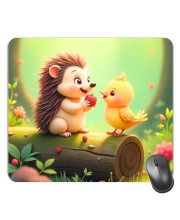 Customized Beautiful Birds Picture Sublimation Mouse Pad | 8 X 7.5 Inch | Smooth Cloth Surface | Non-Slip Rubber Base | Personalized Mousepad for Laptop & Desktop (F17295)