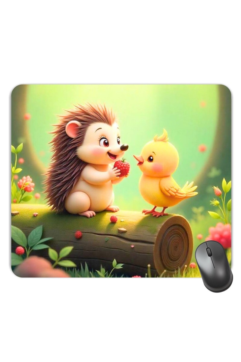 Customized Beautiful Birds Picture Sublimation Mouse Pad | 8 X 7.5 Inch | Smooth Cloth Surface | Non-Slip Rubber Base | Personalized Mousepad for Laptop & Desktop (F17295)