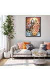 Shiva Family Laminated Photo - 5x7 Inches, Divine Blessings for Home & Office and Temple Decoration