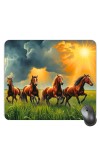 Customized Beautiful Horse Picture Sublimation Mouse Pad | 8 X 7.5 Inch | Smooth Cloth Surface | Non-Slip Rubber Base | Personalized Mousepad for Laptop & Desktop (F17110)