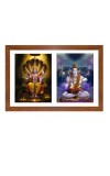 Lord vishnu and shiva Photo Frame - 13x17Inches - Spiritual Artwork for Home Decor, Puja Room and Office Decoration