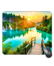 Customized Serenity of Nature Picture Sublimation Mouse Pad | 8 X 7.5 Inch | Smooth Cloth Surface | Non-Slip Rubber Base | Personalized Mousepad for Laptop & Desktop (F17098)