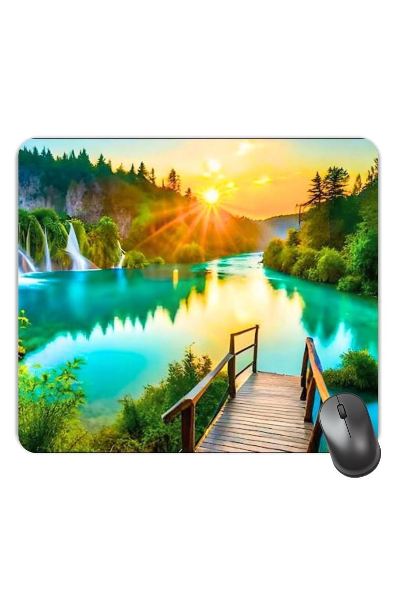 Customized Serenity of Nature Picture Sublimation Mouse Pad | 8 X 7.5 Inch | Smooth Cloth Surface | Non-Slip Rubber Base | Personalized Mousepad for Laptop & Desktop (F17098)