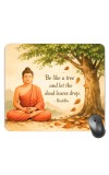 Customized Buddha Quotes Picture Sublimation Mouse Pad | 8 X 7.5 Inch | Smooth Cloth Surface | Non-Slip Rubber Base | Personalized Mousepad for Laptop & Desktop (F17074)