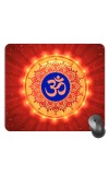 Customized Om Symbol Picture Sublimation Mouse Pad | 8 X 7.5 Inch | Smooth Cloth Surface | Non-Slip Rubber Base | Personalized Mousepad for Laptop & Desktop (F17029)