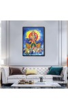 Surya Laminated Photo - 5x7 Inches, Divine Blessings for Home & Office and Temple Decoration