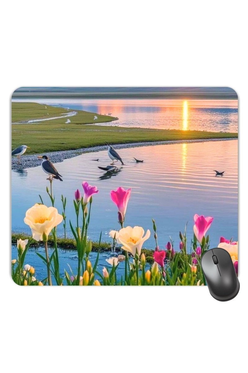 Customized Beautiful View Picture Sublimation Mouse Pad | 8 X 7.5 Inch | Smooth Cloth Surface | Non-Slip Rubber Base | Personalized Mousepad for Laptop & Desktop (F17248)