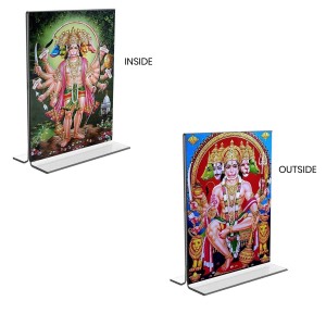 Panchmukhi Hanuman Acrylic T-Style Photo Stand - 11x13 Inches, Compact and Stylish Spiritual Display, easily change 2 photos (Pack of 1) Panchmukhi Hanuman Acrylic T-Style Photo Stand - 11x13 Inches, Compact and Stylish Spiritual Display, easily change 2 photos (Pack of 1)