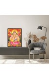 Kubera Laminated Photo - 5x7 Inches, Divine Blessings for Home & Office and Temple Decoration