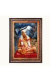 Shri Swami Prabhupada Color Photo 10x14 Inch - Vibrant Religious Wall Art for Home or Office Decor.