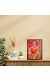 Durga Laminated Photo - 5x7 Inches, Divine Blessings for Home & Office and Temple Decoration