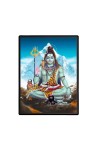 Lord Shiva Laminated Photo - 5x7 Inches, Divine Blessings for Table and Walls,Home & Office and Temple Decoration