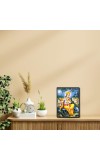 Lord Krishna Laminated Photo (13x15 Inches) Divine Blessings for Home & Office and Temple Decoration