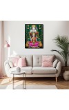 Lakshmi & Ganesh Laminated Photo - 5x7 Inches, Divine Blessings for Home & Office and Temple Decoration