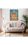 Lakshmi Kubera Laminated Photo - 5x7 Inches, Divine Blessings for Home & Office and Temple Decoration