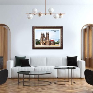 Arthunkal Basilica Church Photo Frame, Beautiful Elegant Framed Wall Art of Iconic Cathedral Arthunkal Basilica Church Photo Frame, Beautiful Elegant Framed Wall Art of Iconic Cathedral
