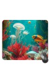 Customized Beautiful Fish in Sea Picture Sublimation Mouse Pad | 8 X 7.5 Inch | Smooth Cloth Surface | Non-Slip Rubber Base | Personalized Mousepad for Laptop & Desktop (F17306)